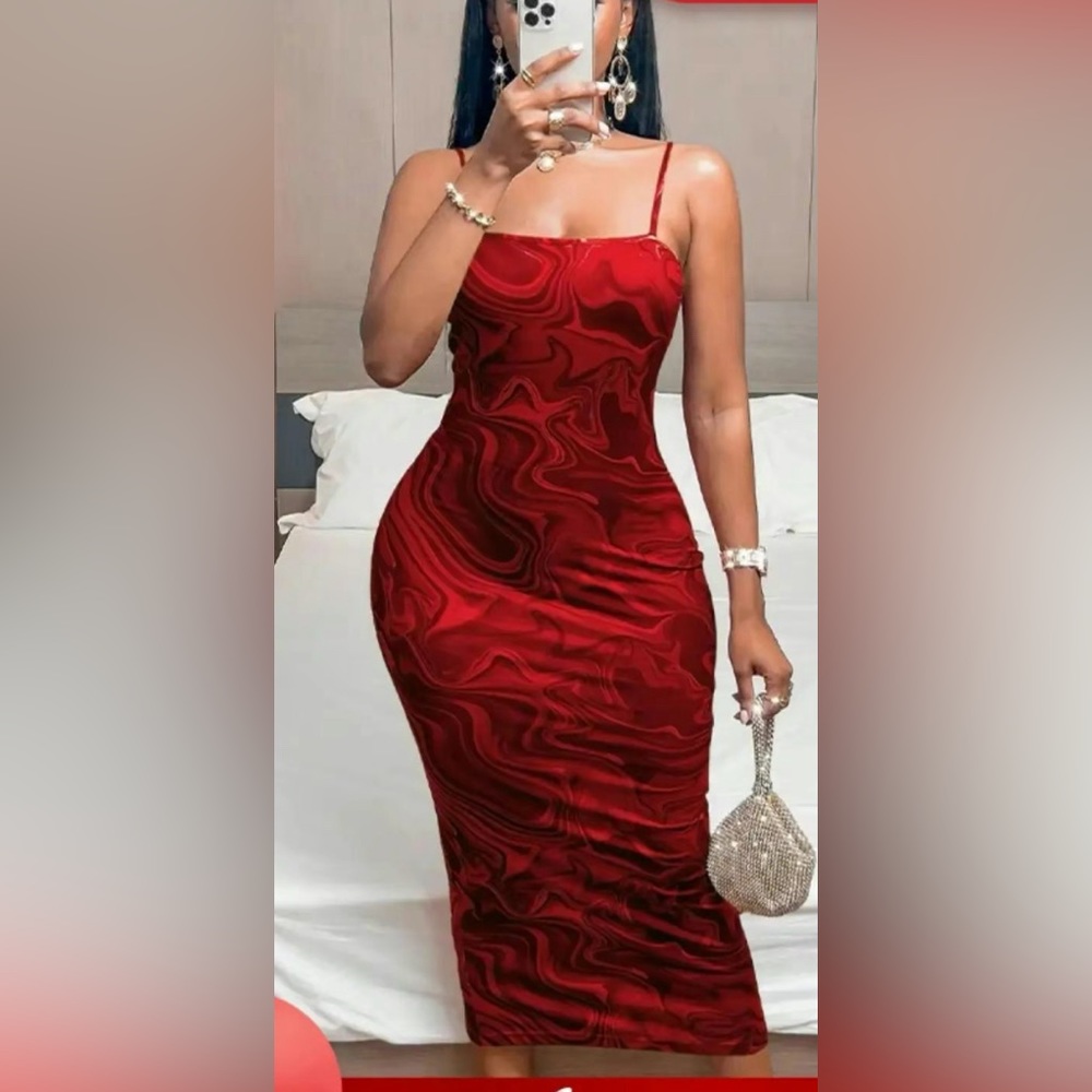 Red Valentine’s Day dress